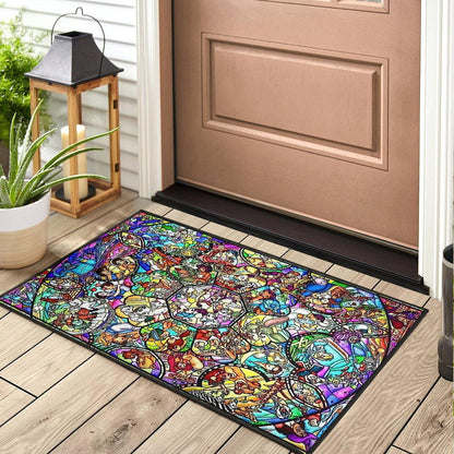 Disney Stained Art 2 Door Mats