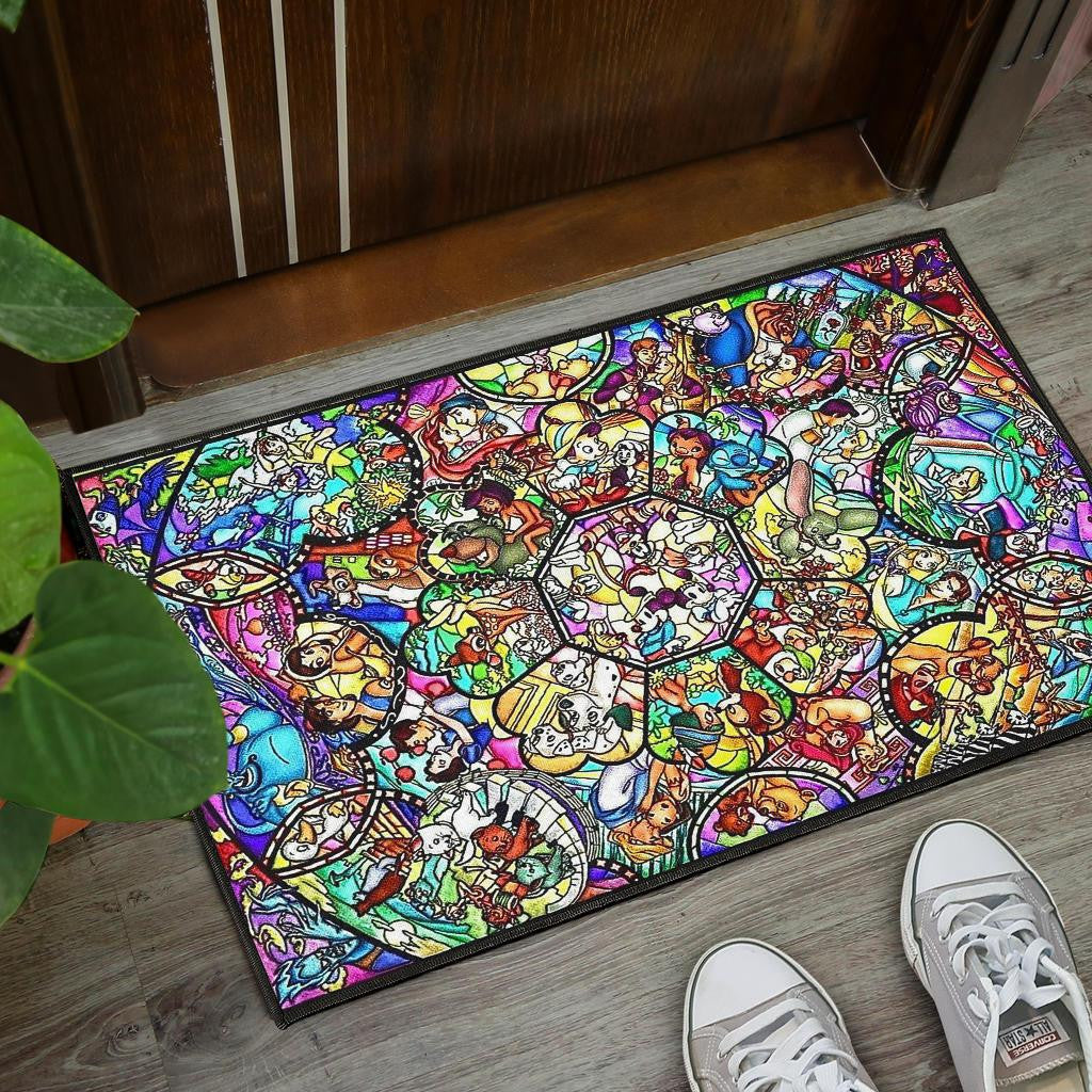Disney Stained Art 2 Door Mats