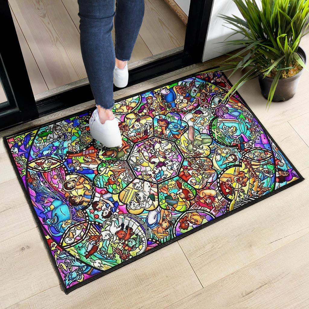 Disney Stained Art 2 Door Mats