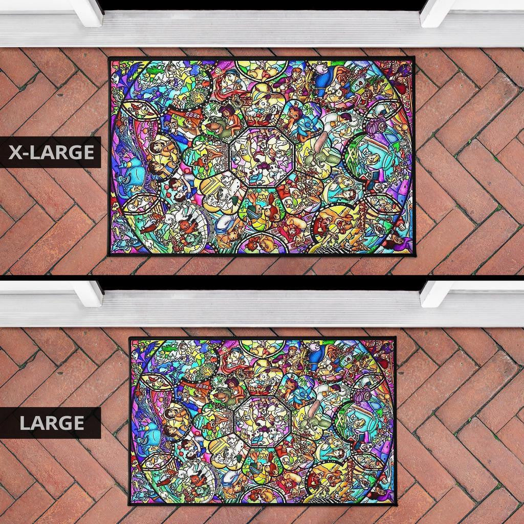 Disney Stained Art 2 Door Mats