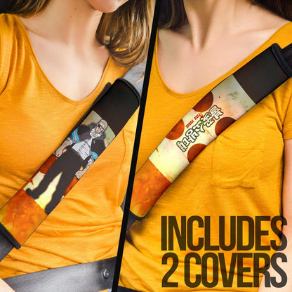 Fire Force Anime Seat Belt Covers Leonardo Barns No Emotion Standing In Fire Belt Covers