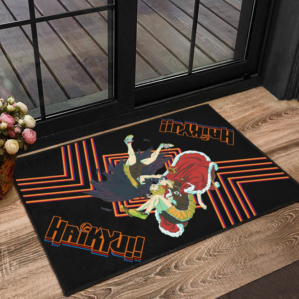 Haikyuu Anime Door Mat - Hinata Shoyo And Kageyama Crow And King Door Mat