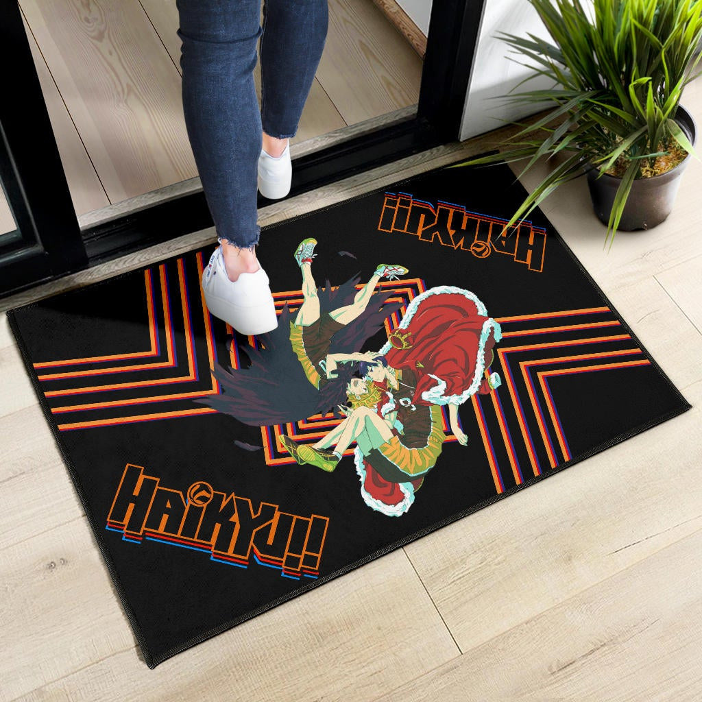 Haikyuu Anime Door Mat - Hinata Shoyo And Kageyama Crow And King Door Mat