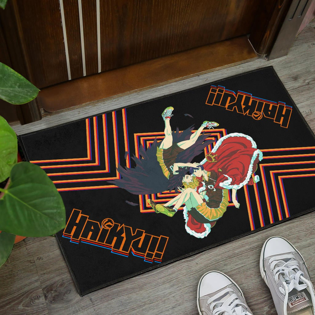 Haikyuu Anime Door Mat - Hinata Shoyo And Kageyama Crow And King Door Mat