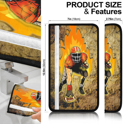 Cincinnati Bengals American Football Team Seat Belt Covers Bengals Ready For Flaming Battle Belt Covers