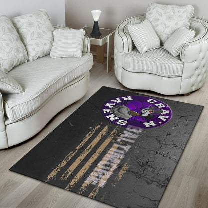 Baltimore Ravens American Football Team Area Rug Crazy Muscle Raven Smiling Broken Grey Wall Rugs Home Decor