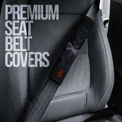 Berserk Anime Seat Belt Covers - Guts Sitting With His Armors Red Eye Belt Covers