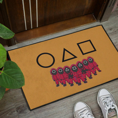 Squid Game Movie Door Mat - Squid Workers Squad Group Contact Card Door Mat Home Decor