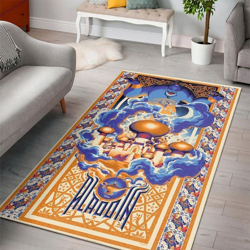 Disney Movies Rectangle Rug | Aladdin Disney Living Room Cartoon Floor Carpet