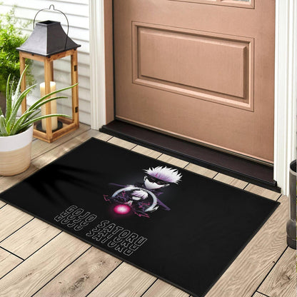 Jujutsu Kaisen Anime Door Mat Satoru Gojo Magic Ball Red Power Black Door Mat Home Decor