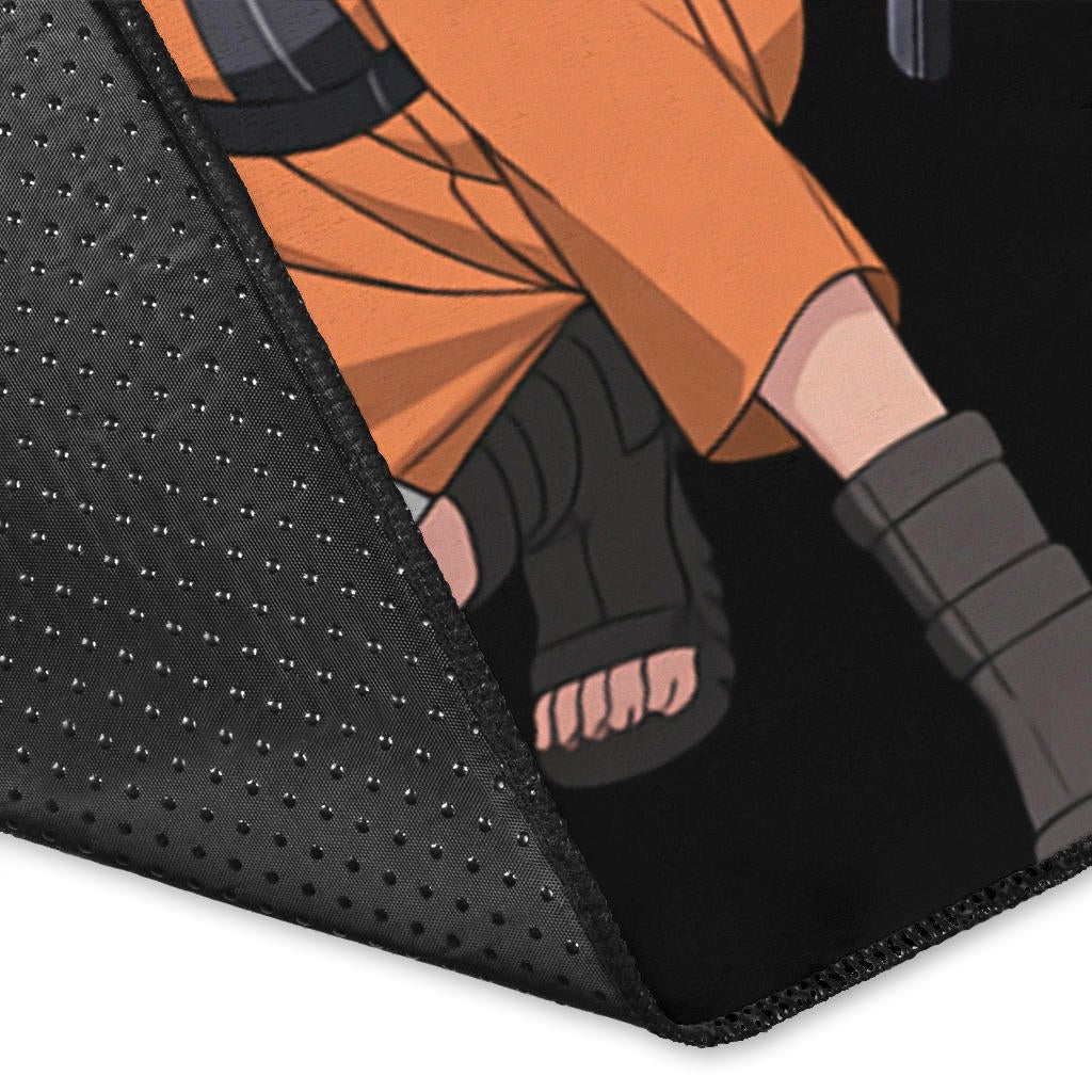 Naruto Anime Area Rug - Naruto Sage Mode With Sasuke Take Off Cloak Ramen Rugs Home Decor
