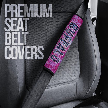 Buffalo Bills American Football Team Seat Belt Covers Lucky Buffalo With Tattooed Skull Floral Belt Covers