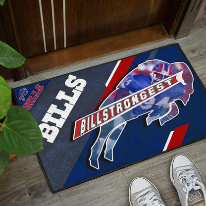 Buffalo Bills American Football Team Door Mat Billstrongest Player Go Champion Door Mat Home Decor