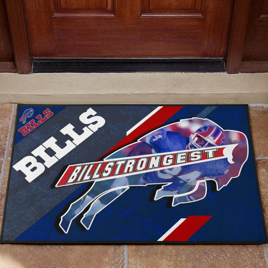 Buffalo Bills American Football Team Door Mat Billstrongest Player Go Champion Door Mat Home Decor