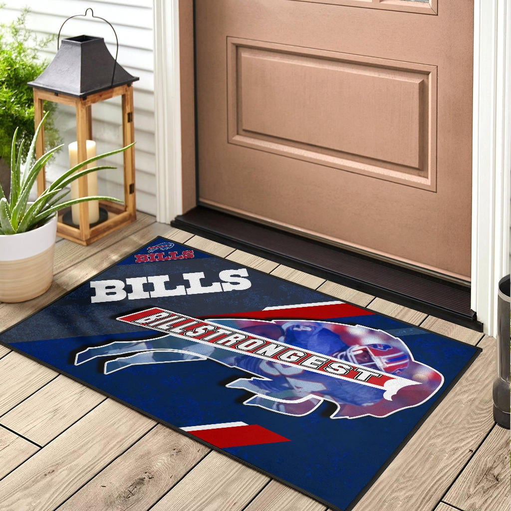Buffalo Bills American Football Team Door Mat Billstrongest Player Go Champion Door Mat Home Decor