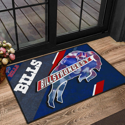 Buffalo Bills American Football Team Door Mat Billstrongest Player Go Champion Door Mat Home Decor
