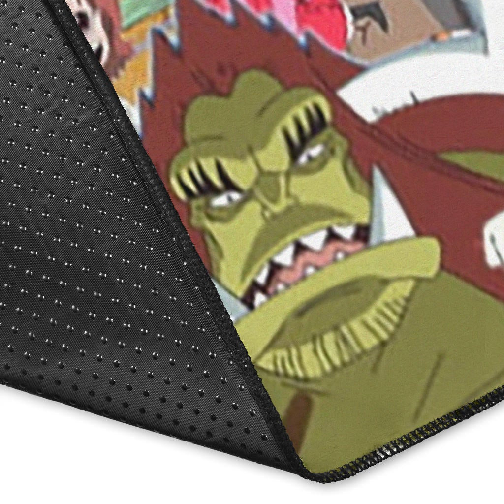 One Piece Anime Area Rug - Full Characters Background Big Skull Pirate Symbol Rugs Home Decor