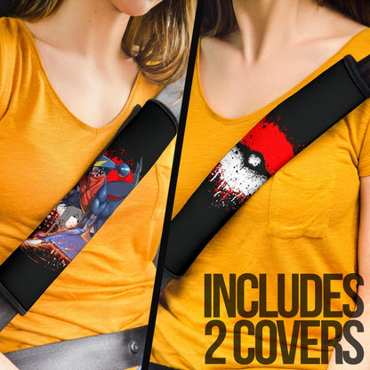 Pokemon Anime Seat Belt Covers Garchomp Fighting With Super Strength Broken Poke Ball Belt Covers
