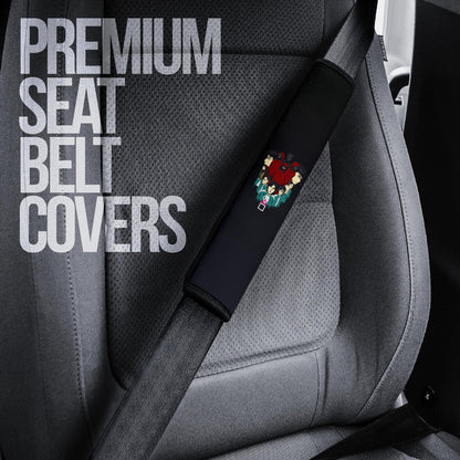 Squid Game Movie Seat Belt Covers - Squid Workers With Players Gather Round Belt Covers