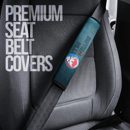 Buffalo Bills American Football Team Seat Belt Covers Red Buffalo In Skull Brain Universe Scale Belt Covers