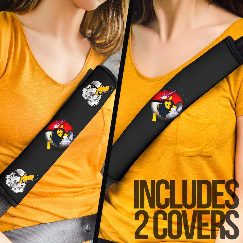 Pokemon Anime Seat Belt Covers Cute Pikachu Cosplay Star Wars Characters Poke Ball Belt Covers