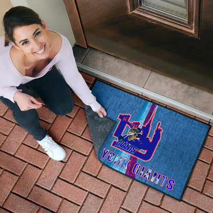 New York Giants American Football Team Door Mat Odell Beckham Jr With NY Symbols Bridge Status Of Liberty Door Mat Home Decor
