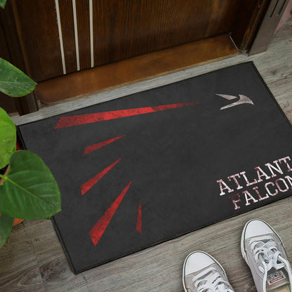 American Football Team Door Mat - Atlanta Falcons Minimalist Old Style Text Door Mat Home Decor