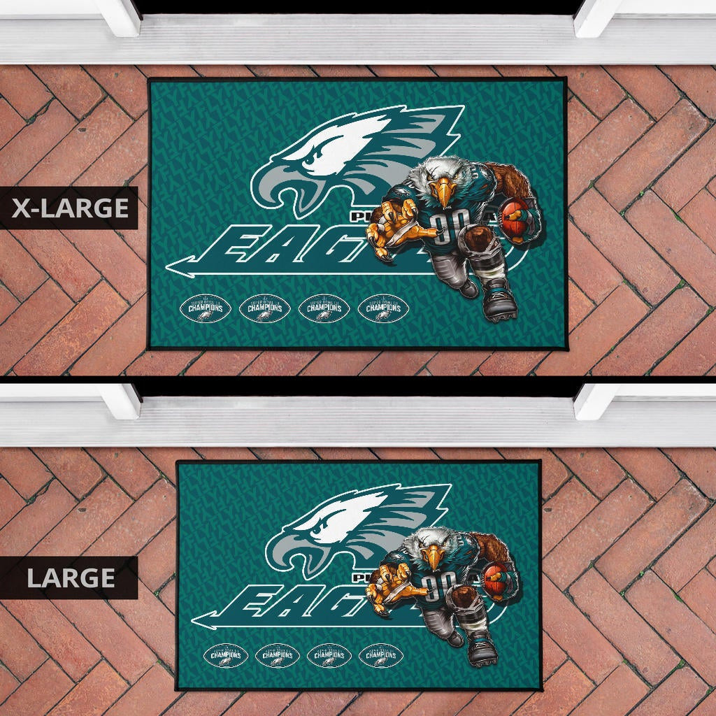 Philadelphia Eagles American Football Team Door Mat Muscle Artwork Eagle 00 Go Champions Door Mat Home Decor