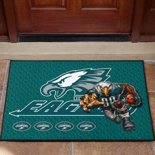 Philadelphia Eagles American Football Team Door Mat Muscle Artwork Eagle 00 Go Champions Door Mat Home Decor