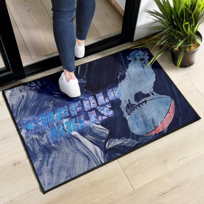 Buffalo Bills American Football Team Door Mat Proud Buffalo Standing On Rugby Ball Painting Door Mat Home Decor