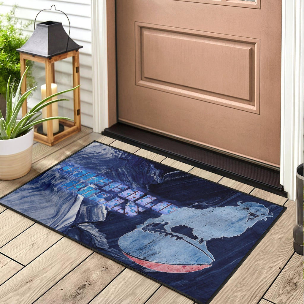 Buffalo Bills American Football Team Door Mat Proud Buffalo Standing On Rugby Ball Painting Door Mat Home Decor