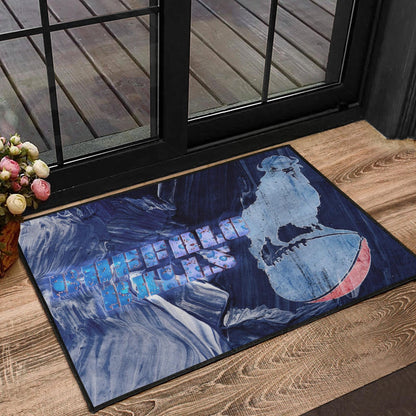 Buffalo Bills American Football Team Door Mat Proud Buffalo Standing On Rugby Ball Painting Door Mat Home Decor