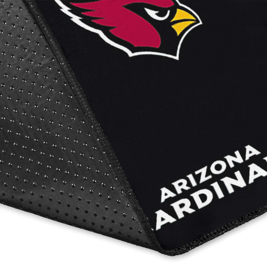 American Football Team Area Rug - Arizona Cardinals Red And White Text Rugs Home Decor