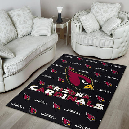 American Football Team Area Rug - Arizona Cardinals Red And White Text Rugs Home Decor