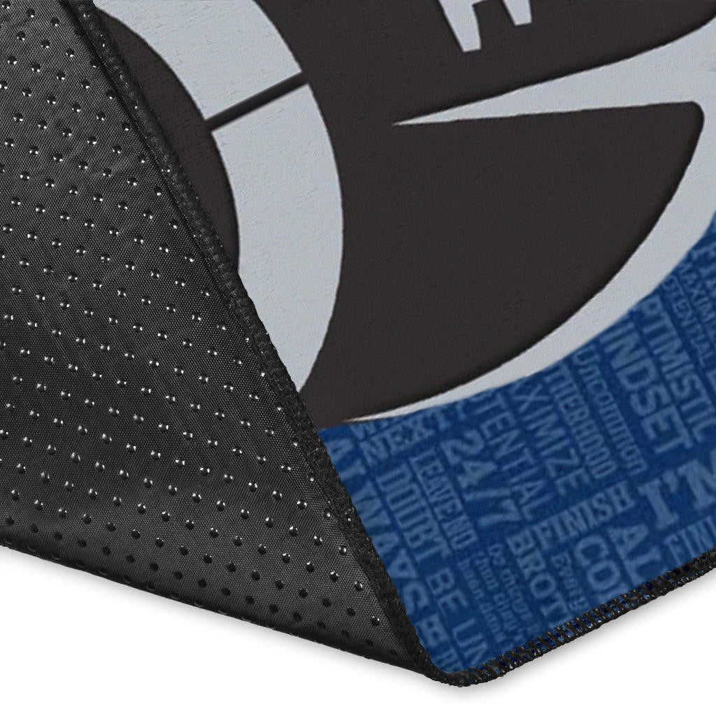 American Football Team Area Rug - Seattle Seahawks Cool Rugby Balls Blue Rugs Home Decor
