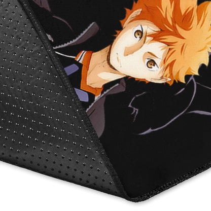 Haikyuu Anime Area Rug - Hinata Shoyo And Kageyama Play Volleyball Silhouette Rugs Home Decor