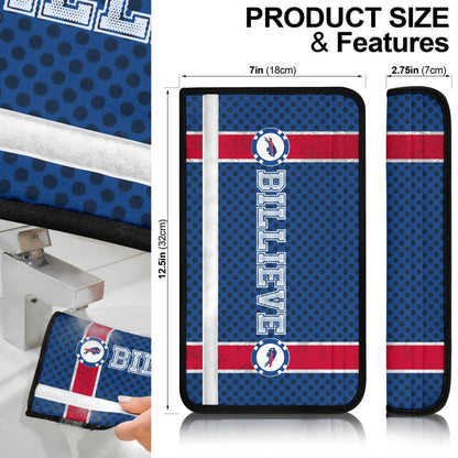 Buffalo Bills American Football Team Seat Belt Covers Billieve Mess With The Buffalo You Will Get The Deephole Belt Covers