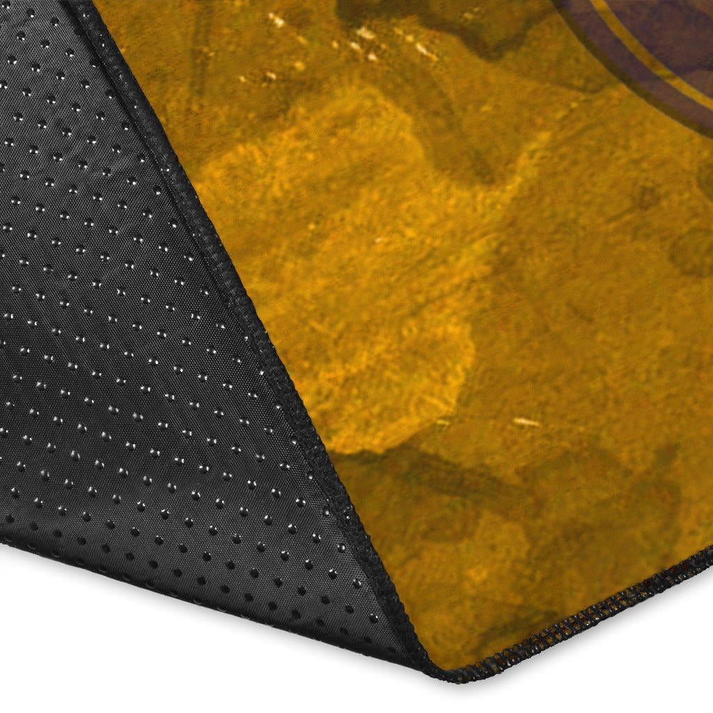 Minnesota Vikings American Football Team Area Rug Adrian Peterson Yellow And Purple Splash Watercolor Rugs Home Decor