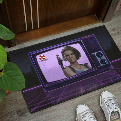 Resident Evil Game Door Mat - Jill Valentine Appear On TV Door Mat Home Decor