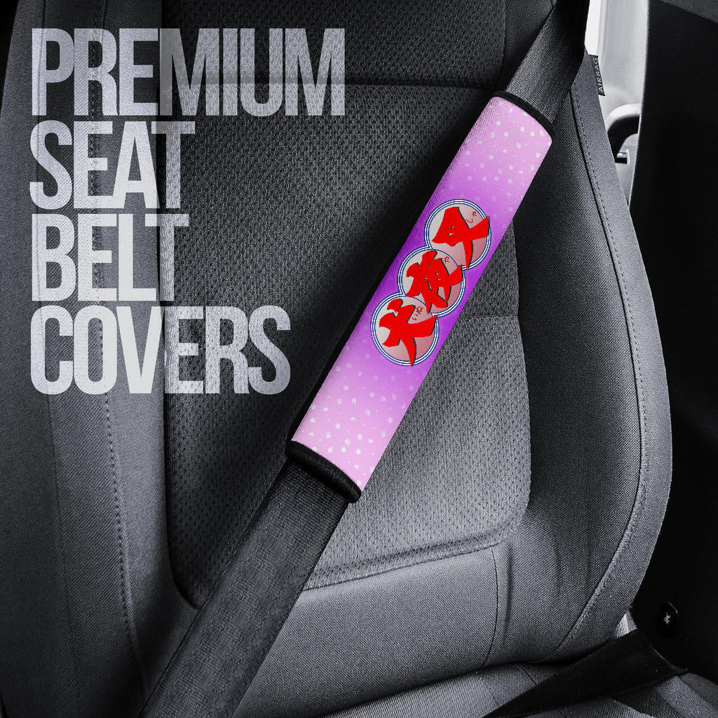 Inuyasha Anime Seat Belt Covers Inuyasha Kagome And The Gang Sakura Blossom Pink Belt Covers