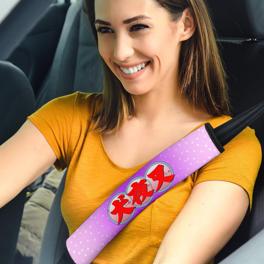 Inuyasha Anime Seat Belt Covers Inuyasha Kagome And The Gang Sakura Blossom Pink Belt Covers
