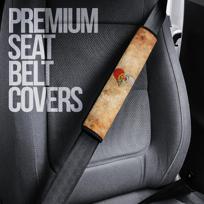 Valentine Seat Belt Covers - Horror Two Half Hearts Combine Together Belt Covers
