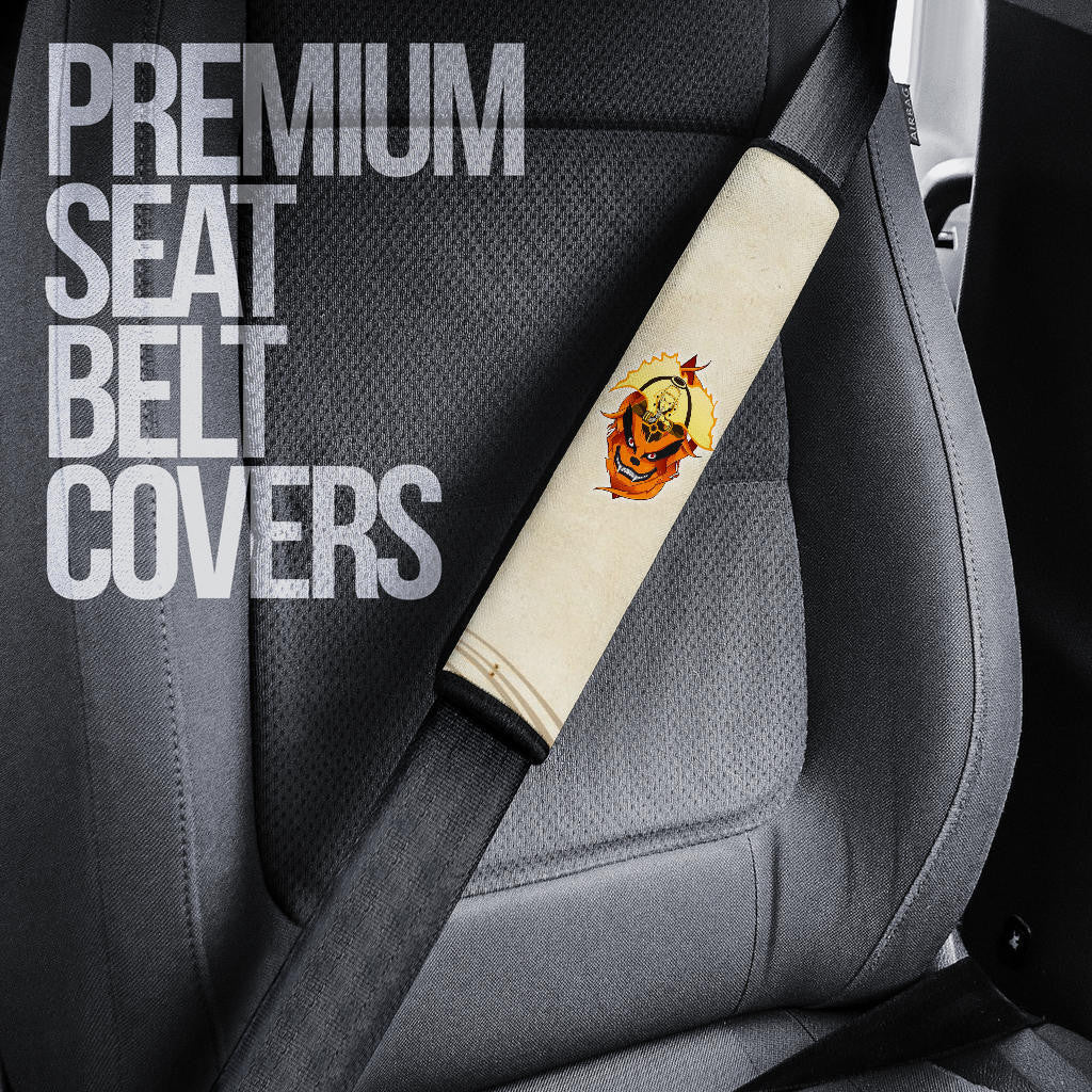 Naruto Anime Seat Belt Covers - Naruto Bijuu Mode Sitting On Kurama Back In Battle Belt Covers