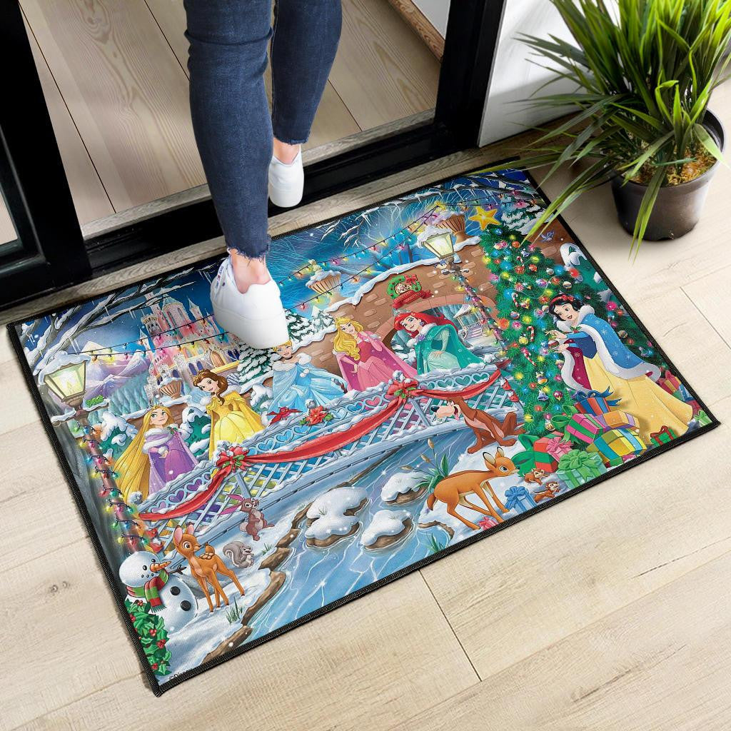Disney Princess Christmas Door Mats
