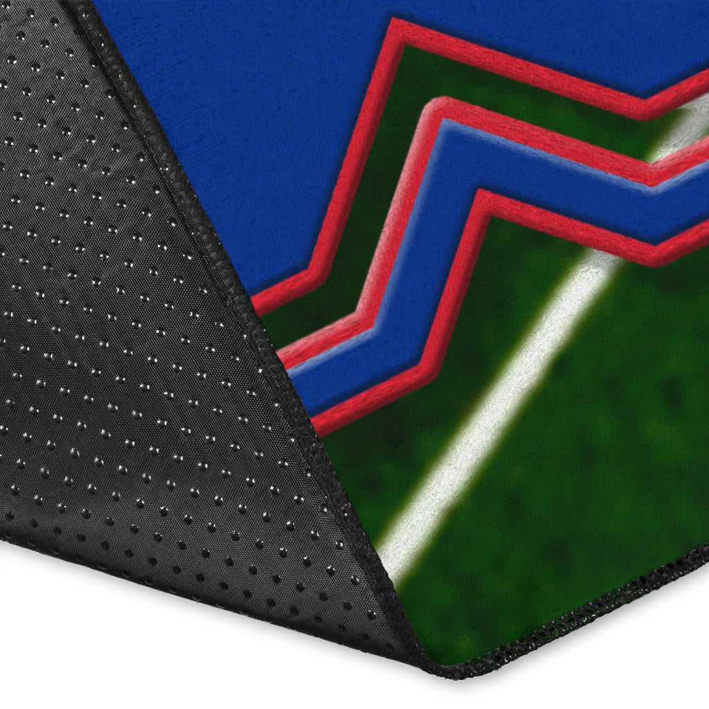 Buffalo Bills American Football Team Area Rug Micah Hyde 23 Smiling Buffalo On Rugby Yard Rugs Home Decor