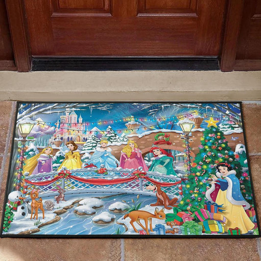 Disney Princess Christmas Door Mats