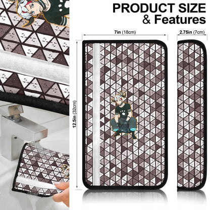 Fire Force Anime Seat Belt Covers Vulcan Joseph Machine Engineer Paw On Shirt Belt Covers