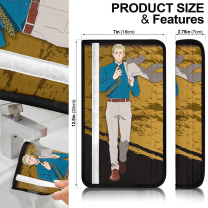 Jujutsu Kaisen Anime Seat Belt Covers - Cool Suguru Geto And Kento Nanami Runaway Walking Belt Covers