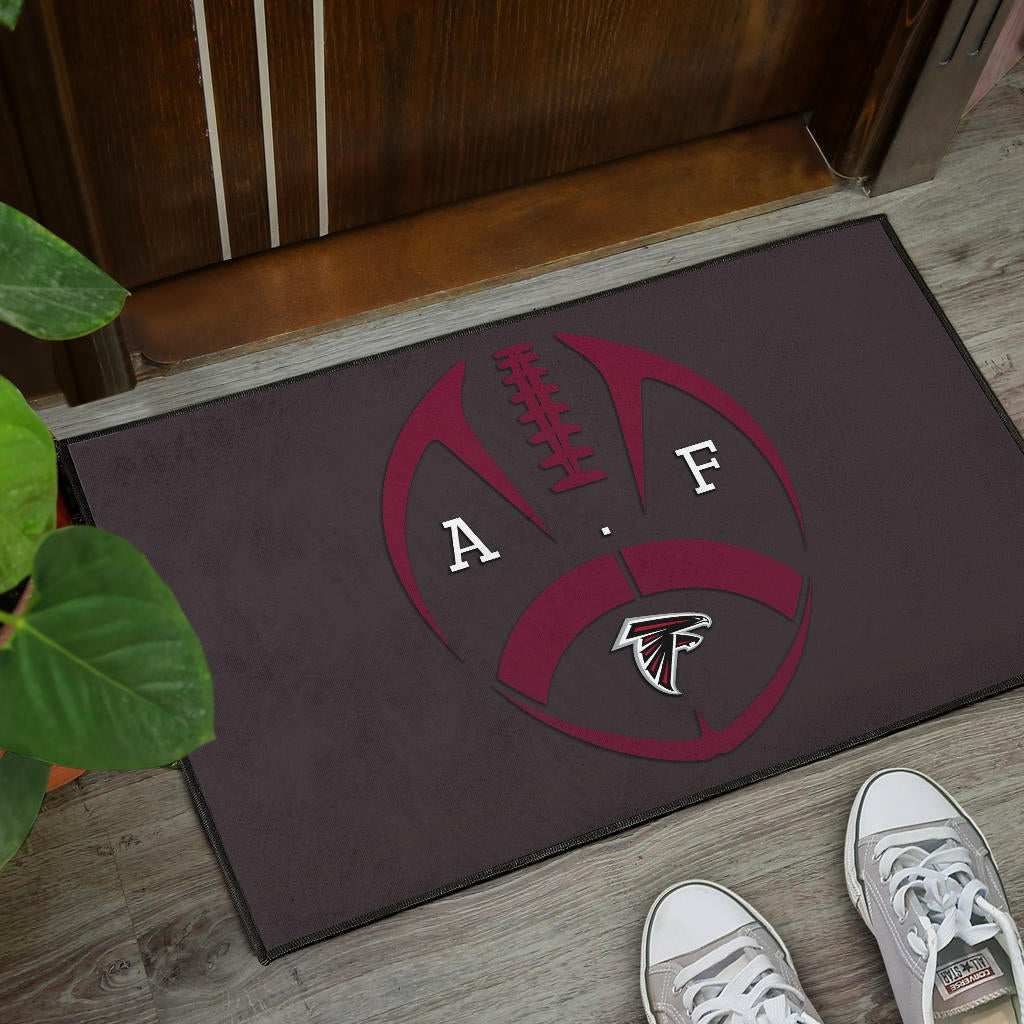 American Football Team Door Mat - Atlanta Falcons A.F Minimalist Rugby Door Mat Home Decor