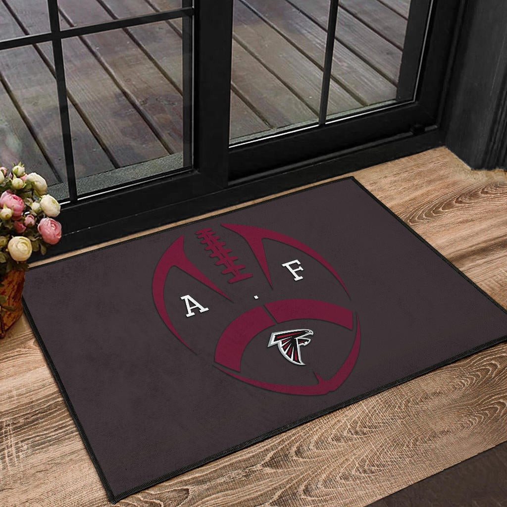 American Football Team Door Mat - Atlanta Falcons A.F Minimalist Rugby Door Mat Home Decor